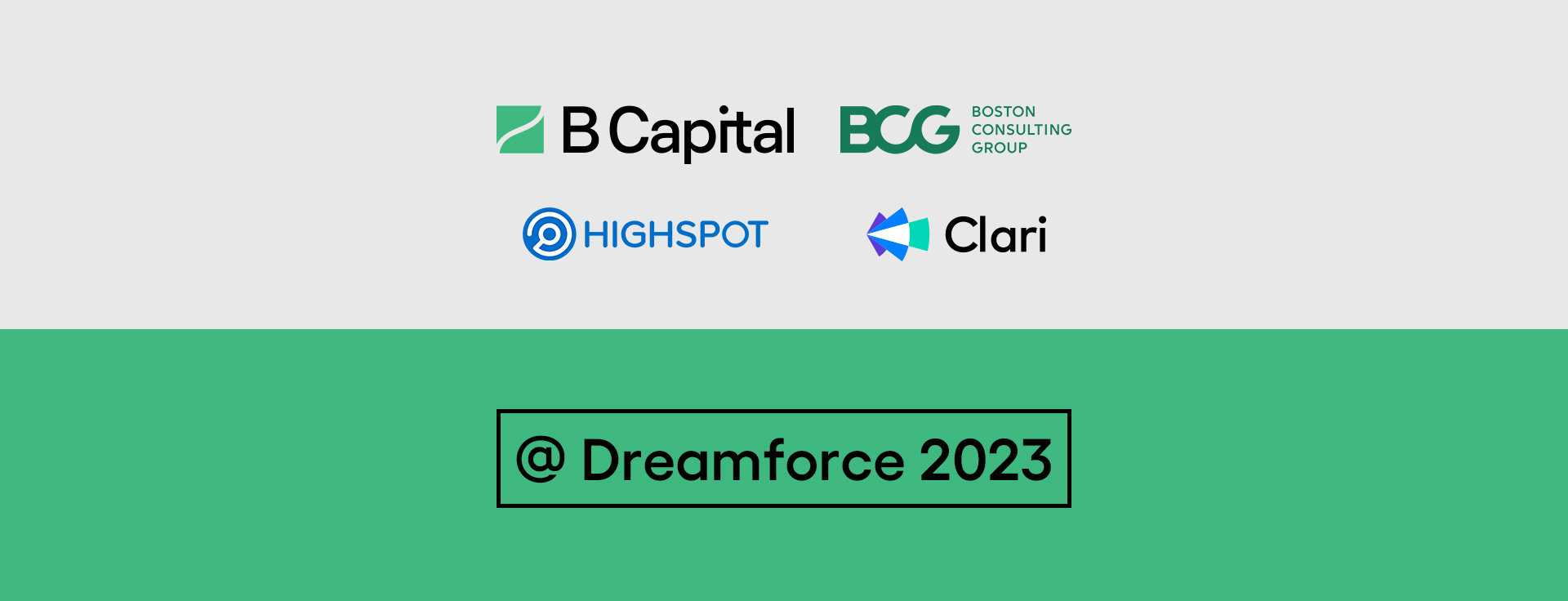 B Capital and BCG Dreamforce Breakfast and Panel